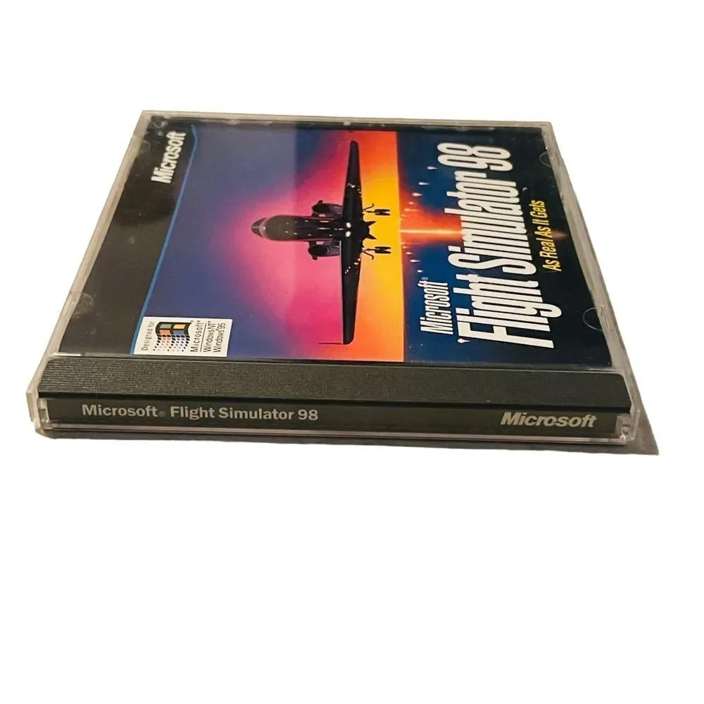 10/$25🦋 Microsoft Flight Simulator 98 with Pilot's Handbook